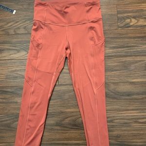 Lululemon fast and free crop.  Size 6